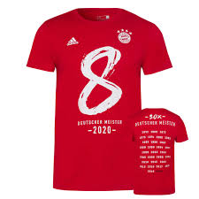 Meister T Shirt 2020 Rot Offizieller Fc Bayern Fanshop