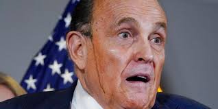 Subsequent moviefilm now rudy giuliani said that sacha baron cohen's borat burst in on them next and created such a commotion that he called the cops. Watch Rudy Giuliani S Hair Dye Trickle Down His Face At Wild Presser