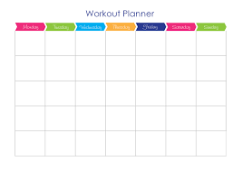 Weekly Training Schedule Template Printable Schedule Template