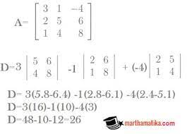 Selanjutnya saya akan menjelaskan cara menemukan inversi matriks 22. Cara Menghitung Determinan Matriks 3x3 Dengan Ekspansi Kofaktor Sm Blog