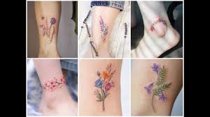 Mandala tattoo with pink lotus flower watercolor outline lotus tattoo design when considering a tattoo for your foot, it is important to pick small tattoo ideas. 25 Delicate Tiny Watercolor Floral Ankle Tattoo Ideas Youtube