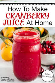how to make cranberry juice at home