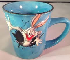 Bugs Bunny 3d Coffee Mug Blue Looney Tunes Xpress Mugs Coffee Mugs Looney Tunes