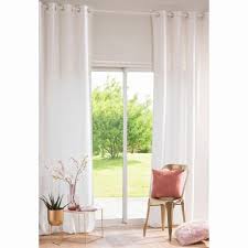 Rideau A œillets En Velours Ecru A L Unite 140x300 Vintage Velvet Maisons Du Monde