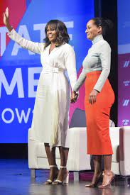 But remember, we have to understand the wild woman through teachings, not just reading safe little noncommittal a true wild woman is ever changing and constantly learning new ways to share herself and the wild woman with the world. Well Michelle Obama Isn T That Just The Wildest Summer Wrap Dress We Ve Ever Seen Michelle Obama Fashion Michelle Obama Tracee Ellis Ross Fashion