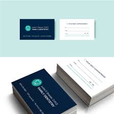 This is what a business in canada was looking for in their business card design. Family Dental Business Appointment Cards Signage On Behance