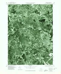 Classic USGS Reading Massachusetts 7.5'x7.5' Topo Map