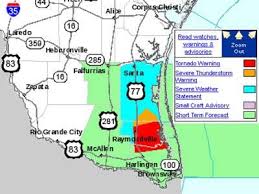 The weather channel says around 42 million people could experience threats such as thunderstorms, tornadoes, hail, and damaging winds. Tornado Warning Issued For Parts Of Willacy Cameron Counties Kveo Tv