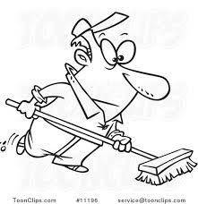 Cartoon Black And White Line Drawing Of A Guy Using A Push Broom 11196 By Ron Leishman Cartoon black white black white white cartoon black cartoon symbol sketch outline icon decoration decorative element drawn ornament decor vintage retro artistic classical background template ornate character ornamental classic handdrawn draft emblem backdrop collection shape elements animal. push broom 11196 by ron leishman