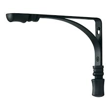 Rubbermaid 6 In D X 8 In H Black Aris Decorative Shelf Bracket 1877656 The Home Depot Decorative Shelf Brackets Shelf Decor Shelf Brackets