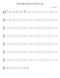 We're a community of creatives sharing everything minecraft! Dead Body Reported Among Us Sheet Music For Piano Solo Musescore Com