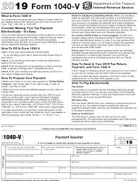 On average this form takes. Form 1040 V 2020 2021 Tax Forms 1040 Printable