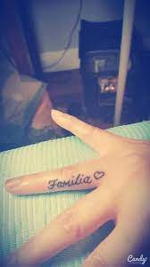 Finger Tattoo Small Familia Finger Tattoos Small Tattoos Tattoos
