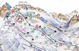 Immer auf der richtigen piste! Skipisten Tofana Cortina