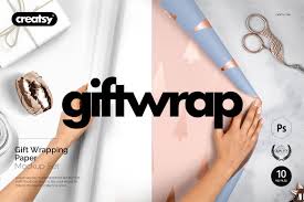Download Gift Wrapping Paper Mockup Set Paper Mockup Gift Wrapping Paper Wrapping Paper