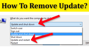 How To Remove Windows 10 Update And Shut Down Update And Restart Option How To Fix Youtube