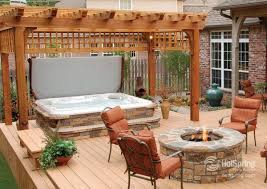 Patio Hot Tub Ideas Backyard Hardscape Hot Tub Designs Hot Spring Spas Hot Tub Backyard Hot Tub Landscaping Hot Tub Patio