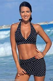 50 S Skirted Polka Dot Bikini Bathing Suit Swimsuit Swimwear 2 Piece Bikini For Women Skirted Bikini Ujena Swimwear