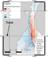 Aria Along Track Deformation Map Of The M7 5 September 28