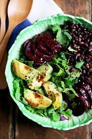 Arugula And Beet Salad With Miso Balsamic Dressing Recipe Beet Salad Beet Salad Recipes Delicious Salads