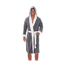 Selon les acheteurs, il est préférable de prendre une mensuration en dessous de vos habillements quotidiens en faisant votre choix. Peignoir Salle De Bain Homme Grande Taille Allonger Pyjamas Epaissir A Capuche Salle De Bain Ceinture Robe De Nuit Roman La Veille Du Net