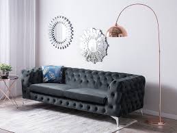 Sofa Welurowa Szara Sotra In 2020 Fabric Sofa Living Room Furniture Collections Modern Lamps Living Room