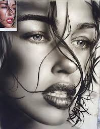 Next, add horizontal guides for the eyes, nose, mouth, and. 2 Hyper Realism Drawings About Love Drawings Of People Paintings Sky Rye Design