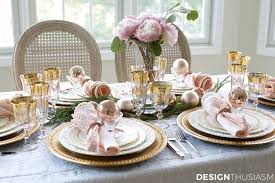 Maybe you would like to learn more about one of these? Elegant Holiday Table Setting With Gold And Pink Christmas Decorations Pink Christmas Table Rose Gold Christmas Table Pink Christmas Table Setting