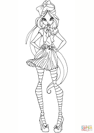 Winx is a animated serie that comes from italy. Winx Club Flora School Coloring Page Free Printable Pages Disney Easter Mandala Paw Patrol Lol Pictures Adult Fortnite Flower Oguchionyewu