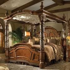Michael Amini Villa Valencia Canopy Bed Canopy Bedroom Sets Romantic Bedroom Decor Canopy Bedroom