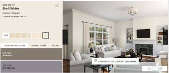 3) accent is the shutters and/or door. Studio Ferro Sherwin Williams Color Of The Month Shell White Sw 8917 Facebook
