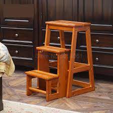 8 best kitchen step ladder reviews for this year. Solid Wood Stair Step Ladder Stool Multi Function Folding Kitchen Step Stool Home Stairs Wooden Step Stool Step Stools Step Ladders Aliexpress