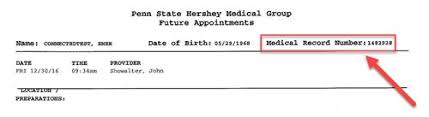 In most cases, this beats writing down information by hand, or using a copy machine. How To Find Your Medical Record Number Mrn Penn State Health