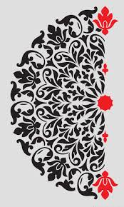 Black And White Wall Stencil Designs Mandala Stencil Tribal Pattern Surat For Diy Wall Decor Modern Etsy Wall Stencil Designs Mandala Stencils Stencils Wall