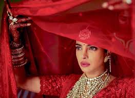 For the hindu wedding, priyanka picked a bespoke deep red kanauj rose sabyasachi lehenga with intricate french embroidery and fine sequin work on it. Priyanka Chopra Sabyasachi Lehenga Cost Similar Budget Lehengas In Red Frugal2fab