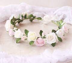 Bridal Flower Crown Wedding Hair Wreath Bridal Hair Accessories Flower Crown Wedding Flower Crown Bridal Flower Crown