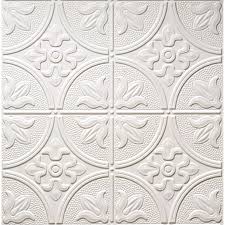 Maybe you would like to learn more about one of these? Dimensions Common 24 In X 24 In Actual 23 75 In X 23 75 In Matte White Metal Tin 15 16 In Drop Acoustic Ceiling Tiles Lowes Com Faux Tin Ceiling Faux Tin Ceiling Tiles Acoustic Ceiling Tiles