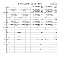 Check spelling or type a new query. Low Apple Bottom Jeans Sheet Music For Trumpet In B Flat Trombone Flute Clarinet In B Flat Saxophone Alto Mixed Ensemble Download And Print In Pdf Or Midi Free Sheet Music