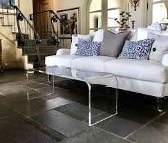 Shop coffee tables at target. Acrylic Coffee Cocktail Waterfall Table Lucite 40 X 20 X 18 High Buy Online In United Arab Emirates At Desertcart Ae Productid 82111519