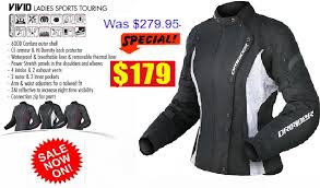 Dririder Vivid Ladies Motorcycle Jacket Black White