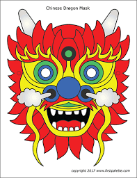 You can print or download them to color and offer them to your family and friends. Chinese Dragon Mask Templates Free Printable Templates Coloring Pages Firstpalette Com