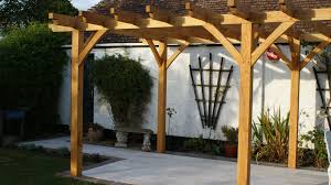 Traditional Pergola In Oak Pergola Pergola Plans Pergola Decorations