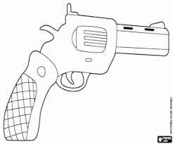 O Revolver Um Tipo De Pistola Para Colorir E Imprimir
