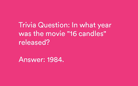 Reading through these trivia questions is super fun, and it can also help you learn all kinds of new facts and tidbits of information. 80s Trivia Questions And Answers 70 Retro Prompts