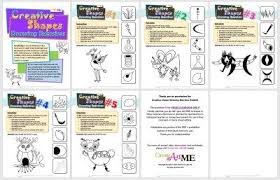 Creative Shapes Drawing Exercises Volume 1 Elementary Art Lesson Plans Art Lesson Plans High School Art Lessons