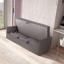39,5 cm, dimension du couchage : Lit Escamotable 2 Personnes Avec Canape Glicerio So Nuit
