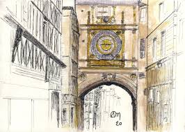 Rouen Le Gros Horloge Paysage Ville Rouen Paysage