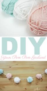 Diy Yarn Pom Pom Garland Cute Wall Decorations That Are Perfect For Birthday Parties Classrooms Or Even Diy Yarn Pom Pom Pom Pom Garland Cute Diy Room Decor