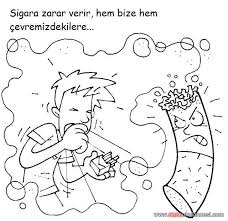 Sigara Zararlidir Afisler Boyama Sayfalari Sigara Resimler