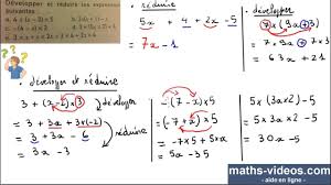 Il n'y a aucune évaluation pour l'instant. Developper Et Reduire Calcul Litteral 3eme Youtube